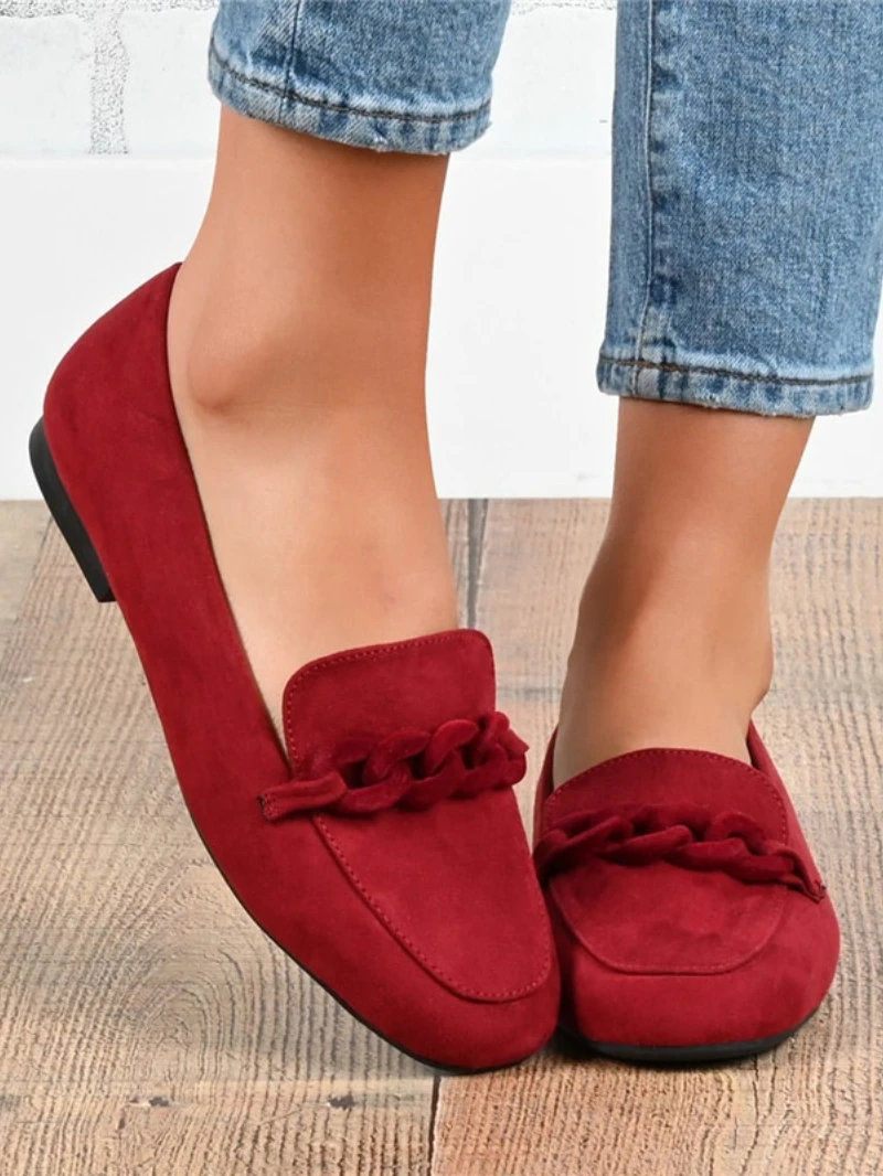 Mocasines planos de suela suave para mujer, calzado elegante sin cordones, color negro, tendencia de primavera y verano. - Image 5