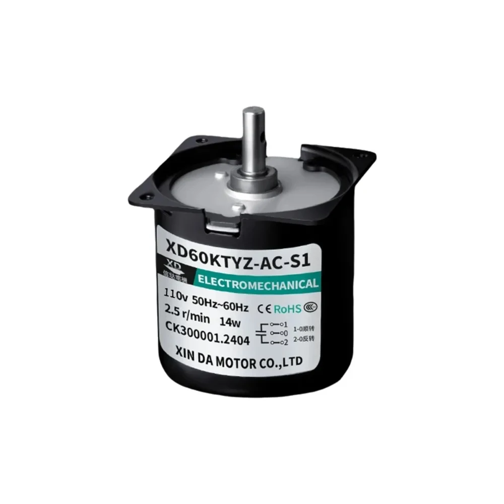 60KTYZ AC Permanent Magnet Synchronous Motor 14W Reduction 110V | eBay