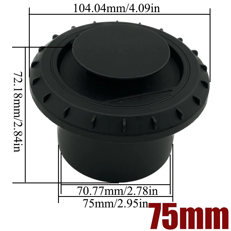 75mm Durchmesser Air Diesel Heizung 0,8/1/2/3M Kanal Rohr Rohr Schlauch Air Vent Outlet auspuff Joiner Anschluss Für Webasto Eberspaecher – Detail 8