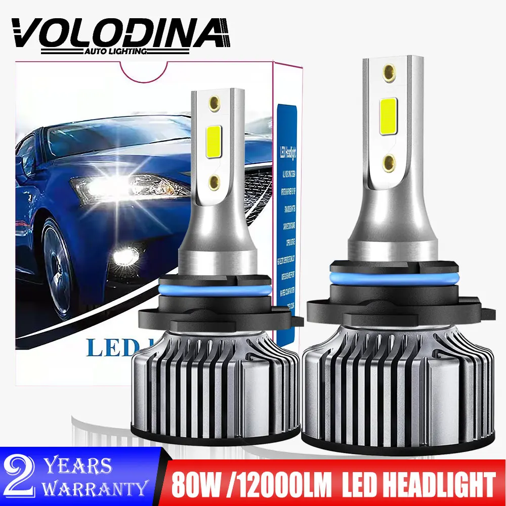 

Voloduna Светодиодная лампа H4 9005 светодиодсветодиодный Автомобильные фары 6000 лм 9005 K H11 H8 светильник пы 9006 HB3 HB4 противотуманные фары для бега автомобиля
