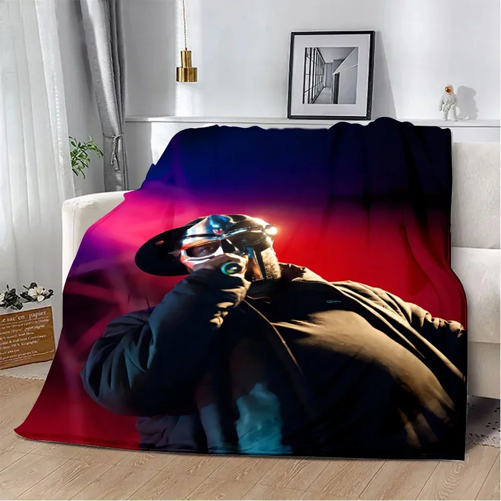 Rapper MF DOOM Hot Singer Printed Blanket Picnic Blankets Warm Blanket Soft and Comfortable Blanket Home Travel Birthday Gift 2