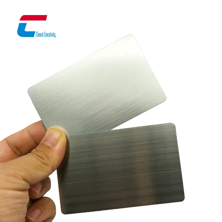 제조업체의 고급 NFC 금속 카드 스테인리스 스틸 RFID 스마트 카드 NTAG 215 216 칩 소셜 명함