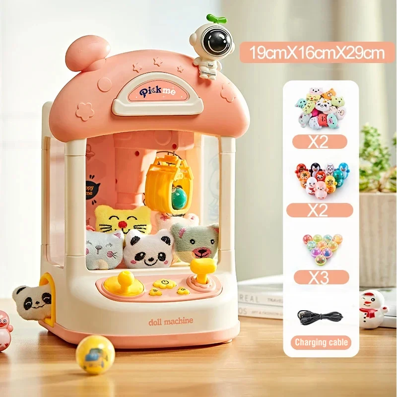 Claw doll Machine Capsule Coin Candy Catcher Crane Interactive Toys Kids Playhouse Education Toys Children Gift