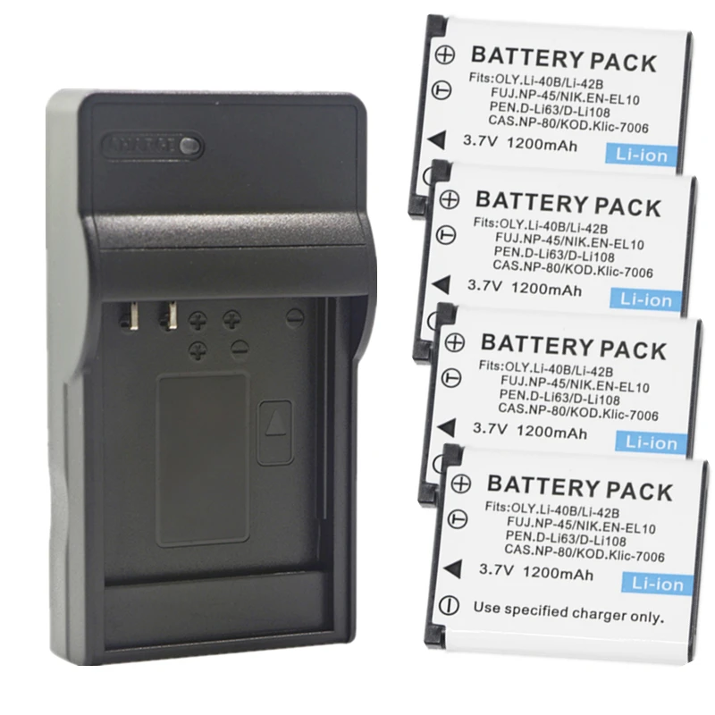 Caricabatterie USB Vhbw Per Fuji FinePix T200, T205, T210, T300, XP10, XP20, XP30