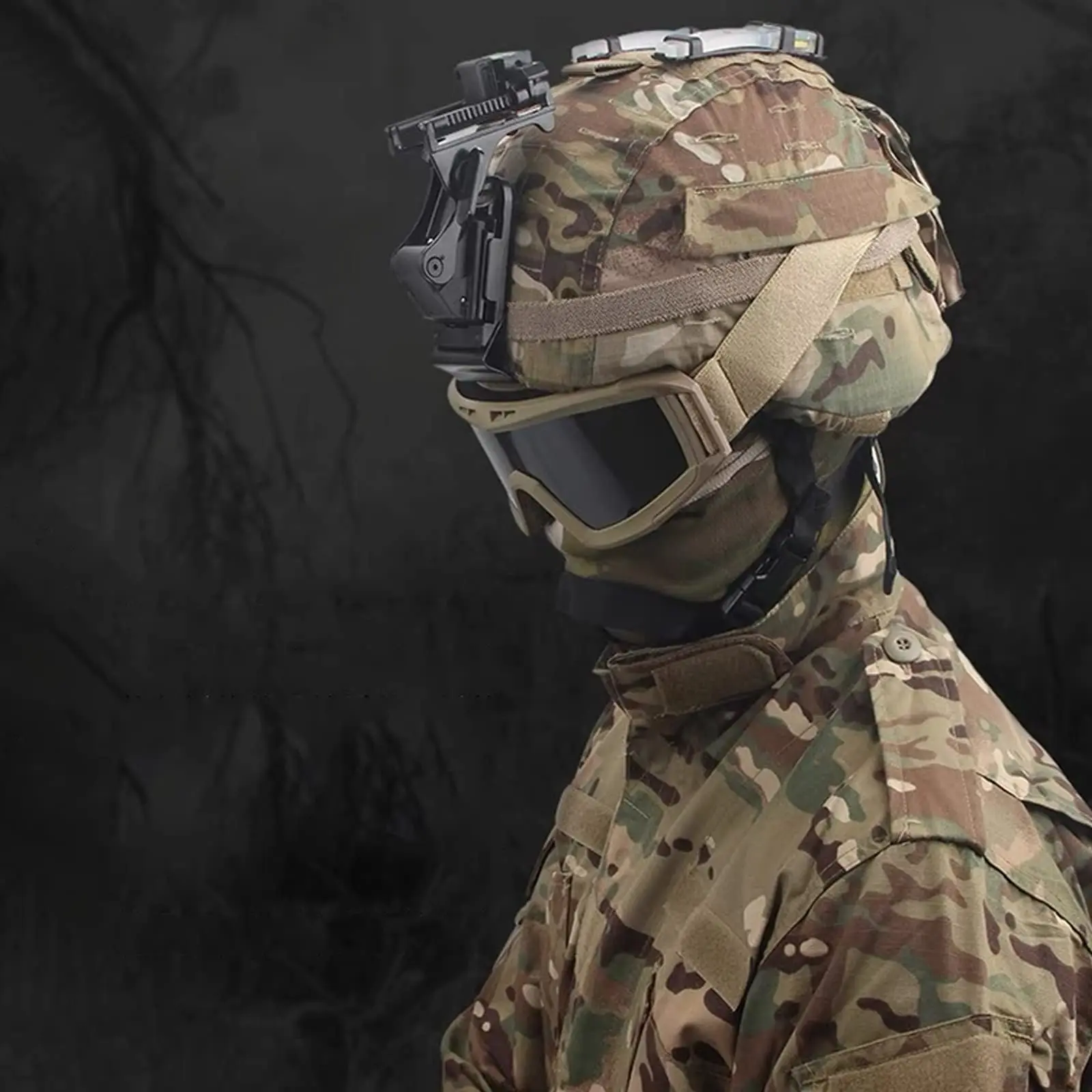 BOOIU Taktische Helm Nachtsicht Brille Halterung für NVG PVS-14 PVS-7 Helme Halterung Outdoor Sport Helm Halterung Zubehör – Detail 15