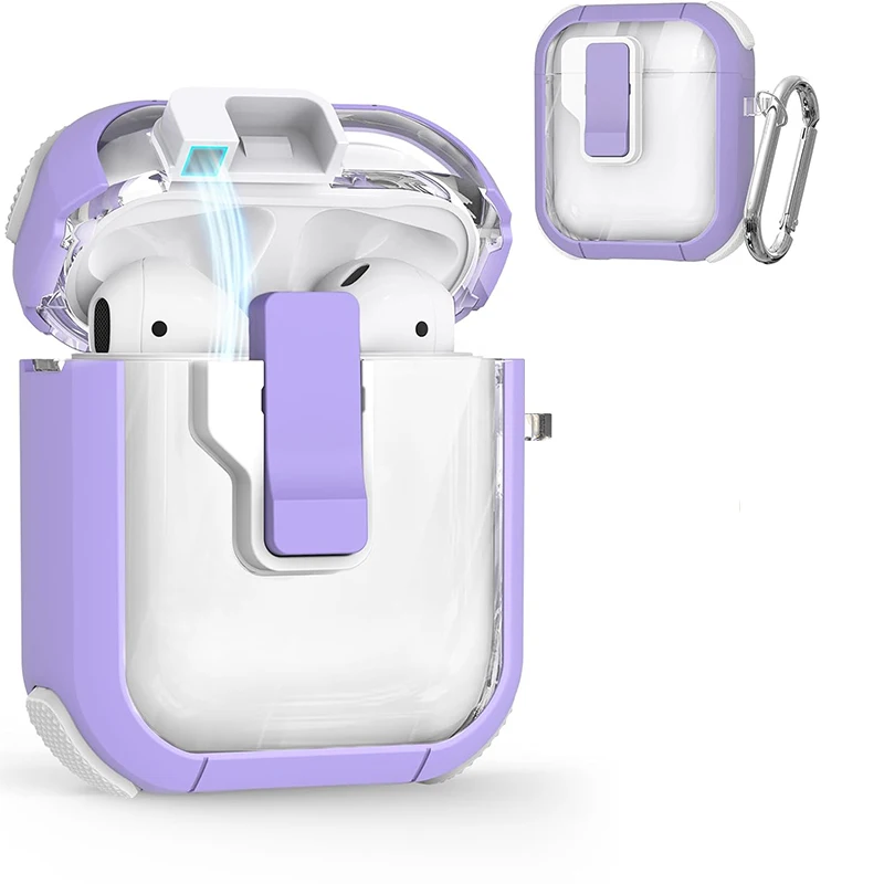 Custodia Trasparente Trasparente Compatibile Airpods Pro 2Nd 1St Generation Cover Protettiva Con Switch Apple Airpods 3 2 Custodia Di Ricarica