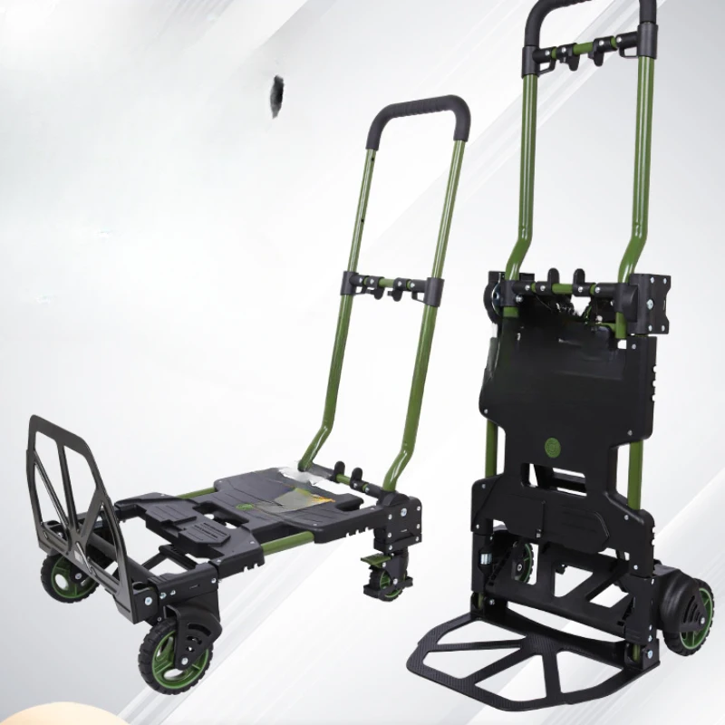 

Folding portable flatbed truck, moving truck, household silent