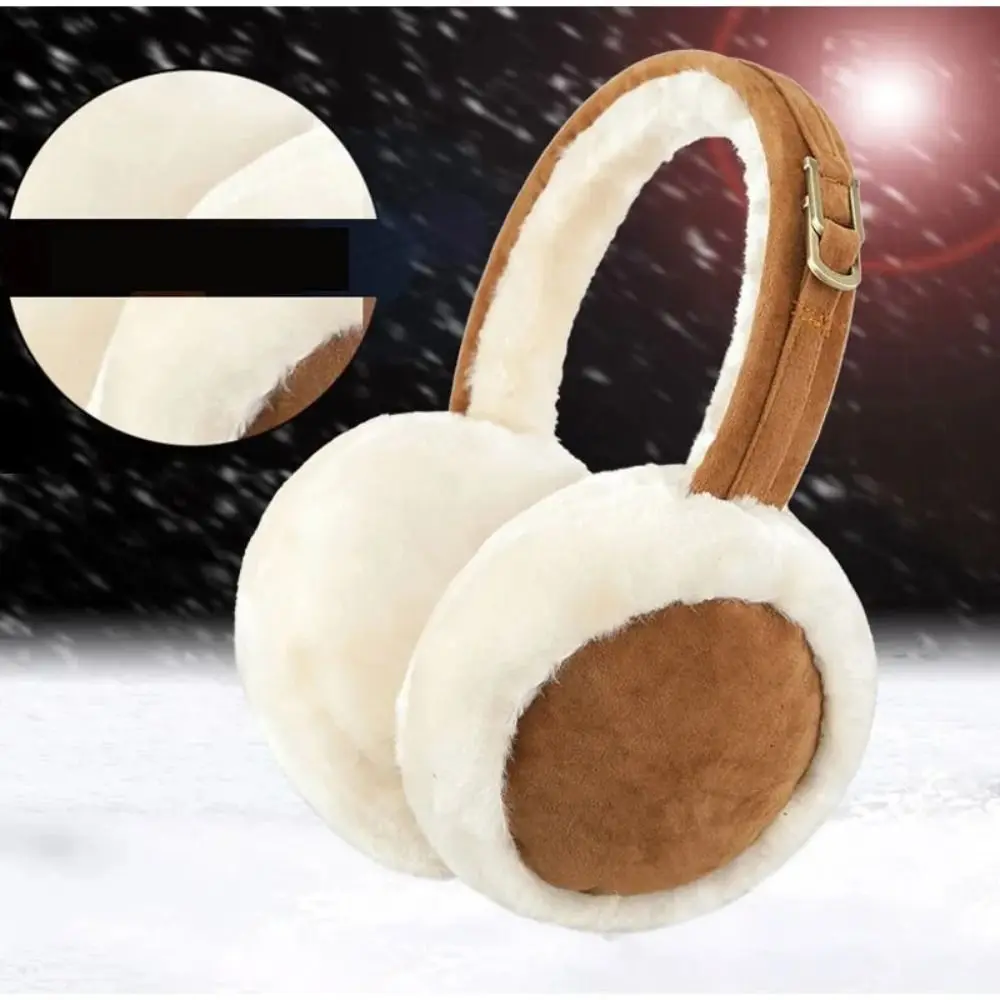Plush Ear Muffs Warmer Foldable Ear Cover Women Men Winter Warm Earflaps Outdoor Skiing Cold Protection Ear-Muffs Cover warm earmuffs