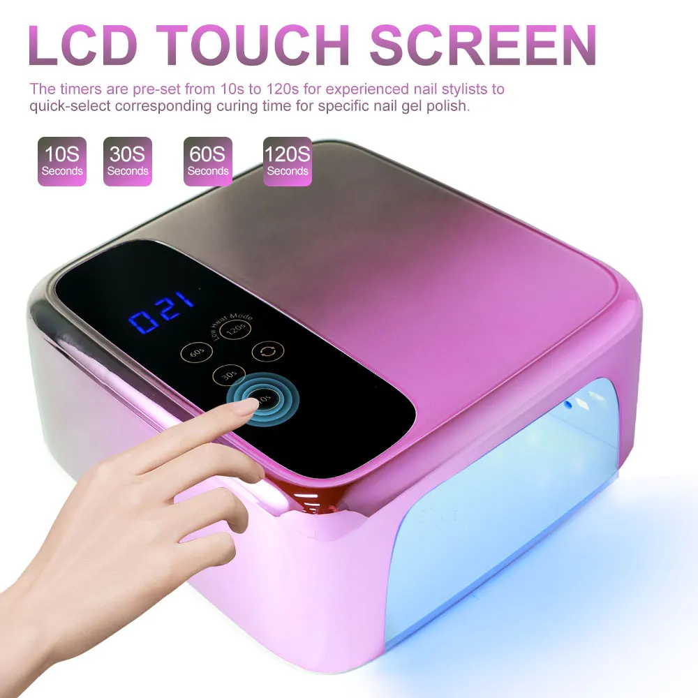 전문가용 36LED 네일 드라이어 충전식 UV LED 네일 램프 빠른 경화 모든 젤 네일 폴리쉬 경화 램프 네일 살롱 도구용