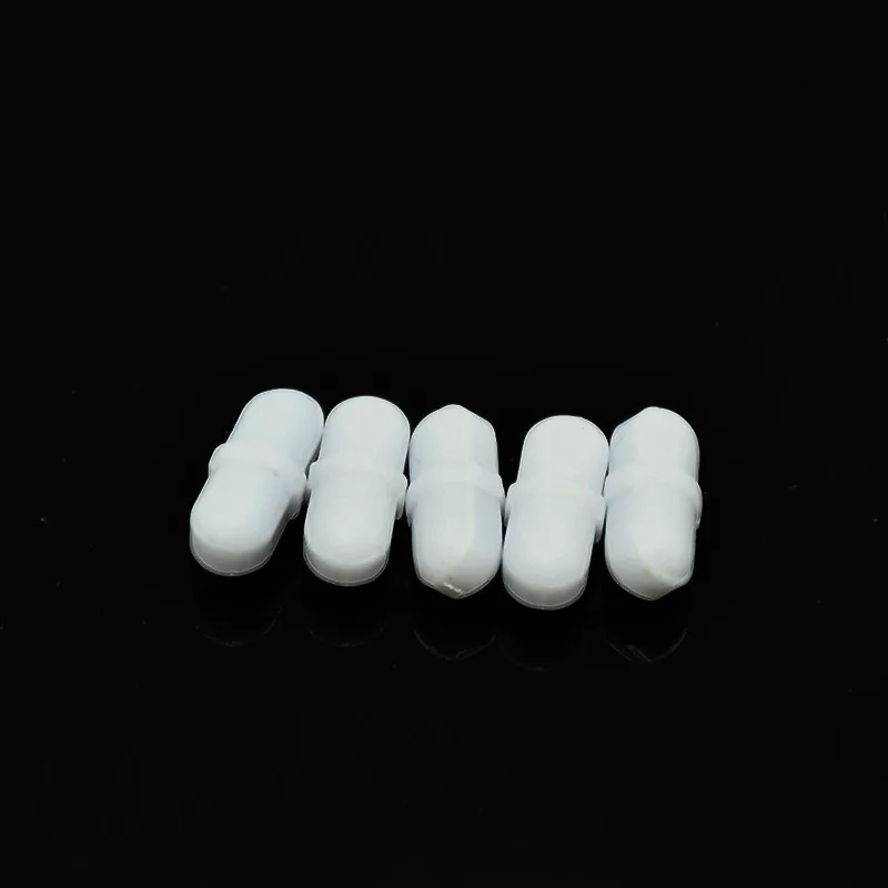 PTFE Stirrer Bars Magnetic Stir Mixer B-type Stirring Bar Lab Spinner Stirrer Rotor Cylinder Section Diam. 7mm Length 25mm 5/PK
