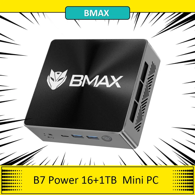 BMAX B7 Power Mini PC, Processeur de i7-11390H Intel Core, Système 64 bits, 16  Go DDR4 1 To SSD, Windows 11, WiFi 6, Bluetooth 5.2 - AliExpress