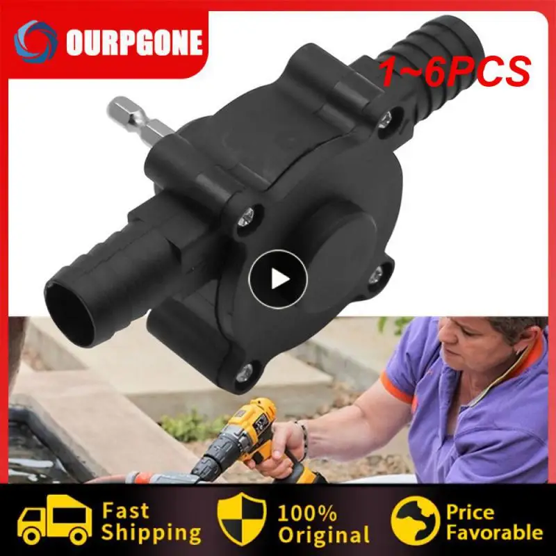 

1~6PCS Car portable water pump electric drill pump self-priming delivery pump oil portable round handle heavy-duty self-priming
