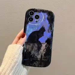 Cute Cat 3D Wavy Curved Edge Phone Case Cover for Nova9 SE(Honor 50SE) (S11757)