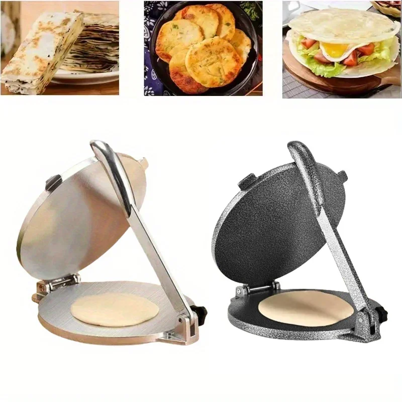 Aluminium Alloy Manual Corn Tortilla Press Maker, Pressing Tools, Kitchen Bakeware, Cooking Accessories, Dough, 16cm