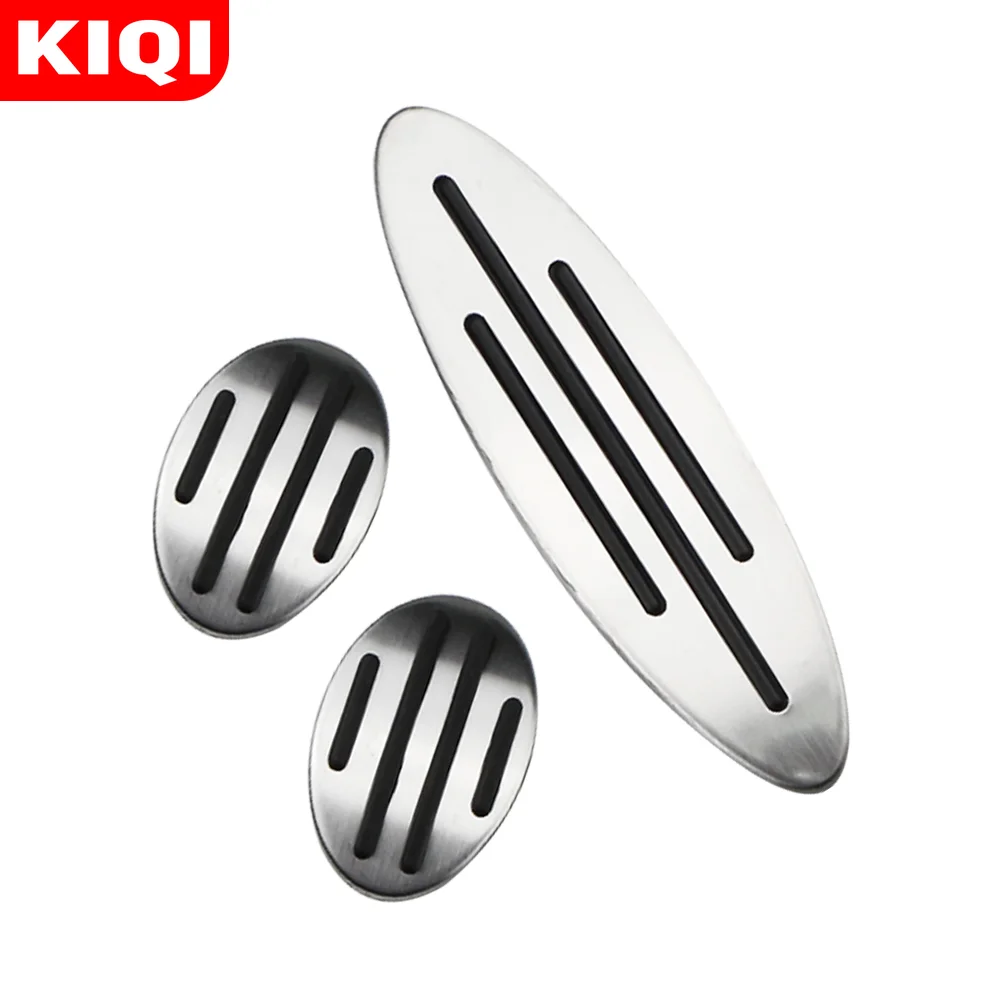 Car Pedals Pedal Cover KIQI Car Gas Fuel Brake Pedals Dead Pedal Pads Cover for Mini Cooper JCW R56 R60 R61 F54 F55 PACEMAN COUNTRYMAN CLUBMAN ROADSTER