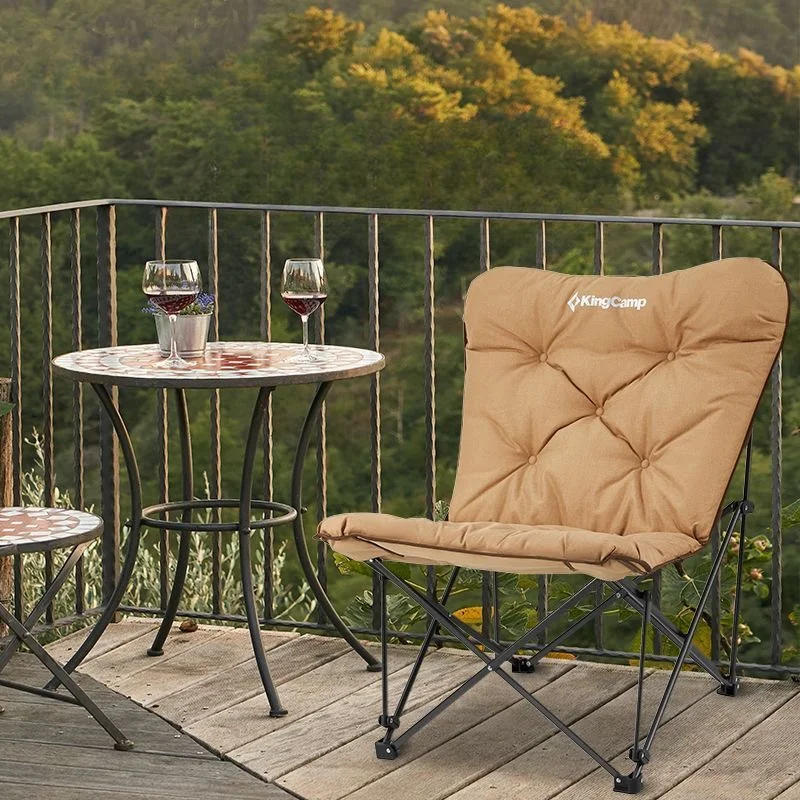 

Camping Folding Chair Comfortable Clip Cotton Fishing Chair Steel Pipe Beach Chairs Stable Load-bearing Outdoor Furniture