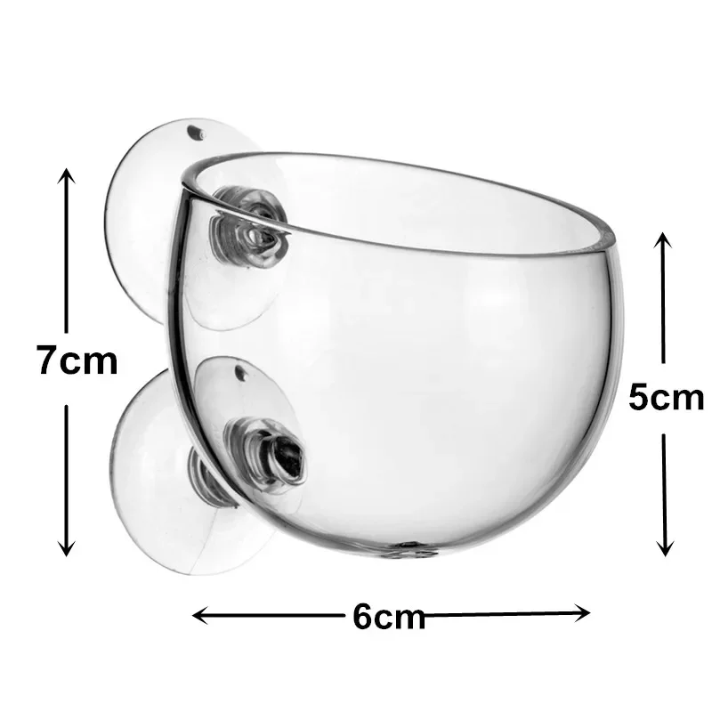 Glass Aquarium Coral Container Sea Anemone Anti-Run Cup Fish Tank Water Plant Bonsai Cylinder Pot for Coral Plant Decoration fish tank ornaments fish tank decorations aquarium ornaments mini landscape ornaments planting cups