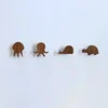 Adorable Animal-Shaped Solid Wood Wall Hooks in Black Walnut Model for Your Cozy Home Decor and Organization 4