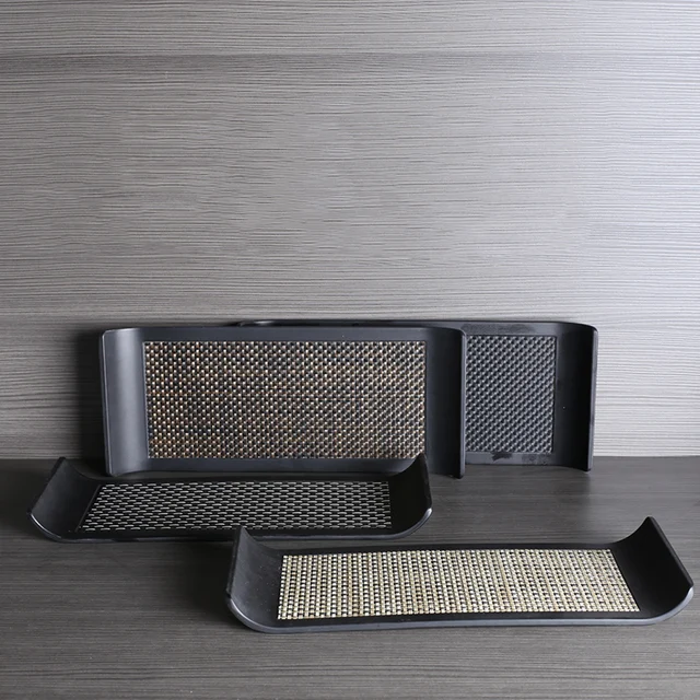 Ahunderjiaz-Nordic Style Rectangular Tray, Black Tea Trays, Living Room, Entryway, Kitchen Storage Decoration, Home Decoration 3