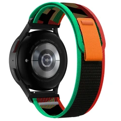Premium Nylon Trail Loop Strap Bracelet, 20mm 22mm for Xiaomi Color Sport (Black Green)