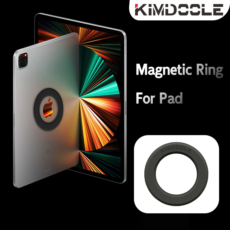 Kimdoole-suporte Anel Magnético para Todos os Tipos de Almofada Ímã de Parede Móvel Pad Suporte Magnético para Ipad