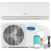 18000 BTU 230V 19 SEER Efficient Ductless Mini Split Inverter Plus System with Heat Pump, 24 HourTimer, Auto Defrost, Sleep Mode 1