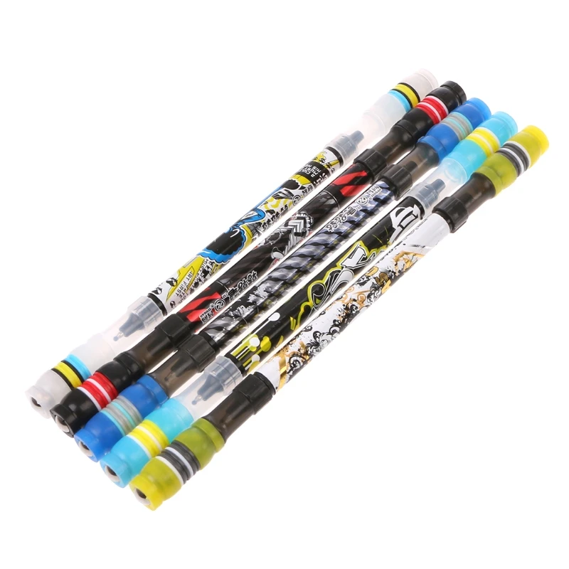 

Non Slip Coated Spinning Ballpoint Pen Rolling Finger Rotating Playing Student