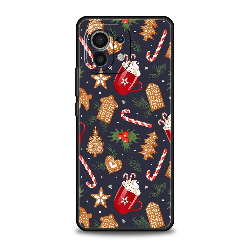 Festive Shockproof Silicone Phone Case Cover - New Year & Christmas Edition