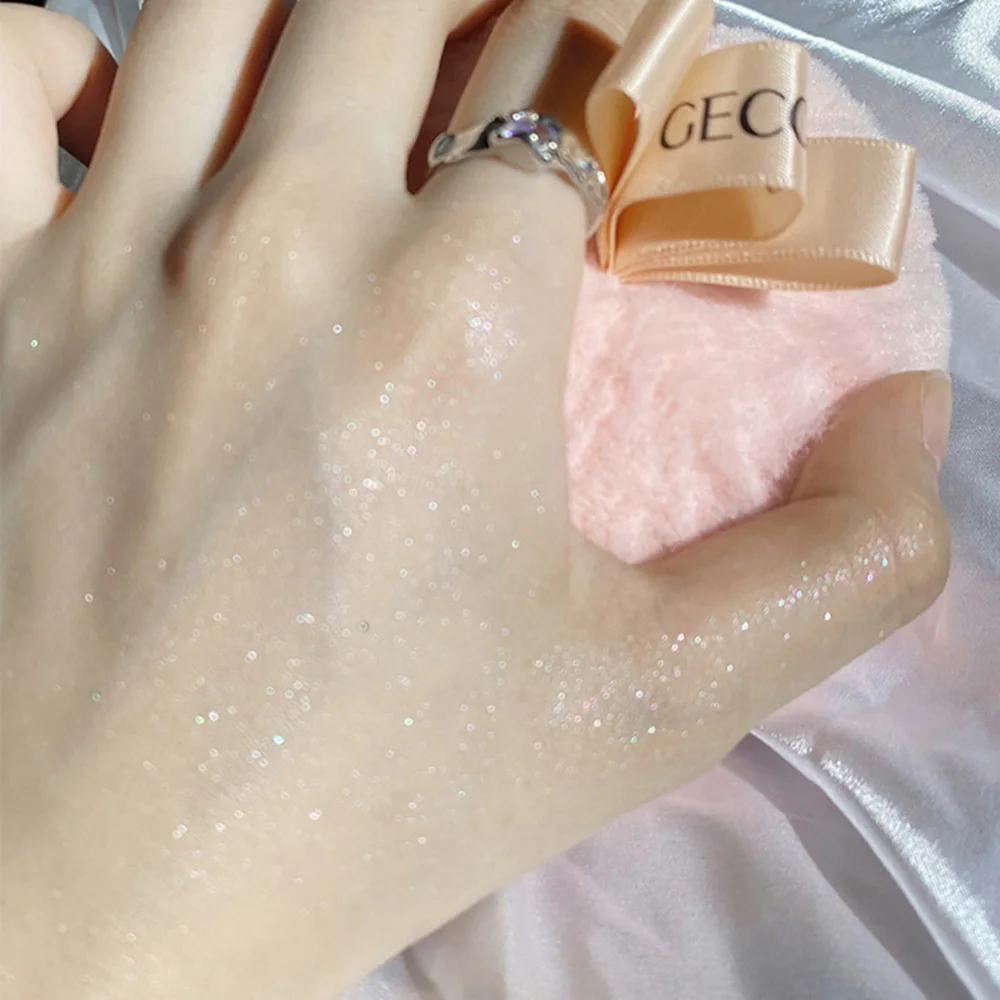 GECOMO Meteor Highlight Loose Powder Setting Ball New Design Party Use Shinny Glitter Powder Face Collarbone Body and Hair highlighter powder body makeup powder