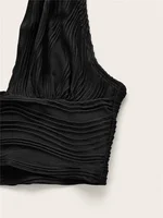 Haut court dos nu pour femmes, Sexy, couleur unie, col licou, vêtements Y2K, Grunge, Style High Street, Club, sans manches, Streetwear, été, 2024 6
