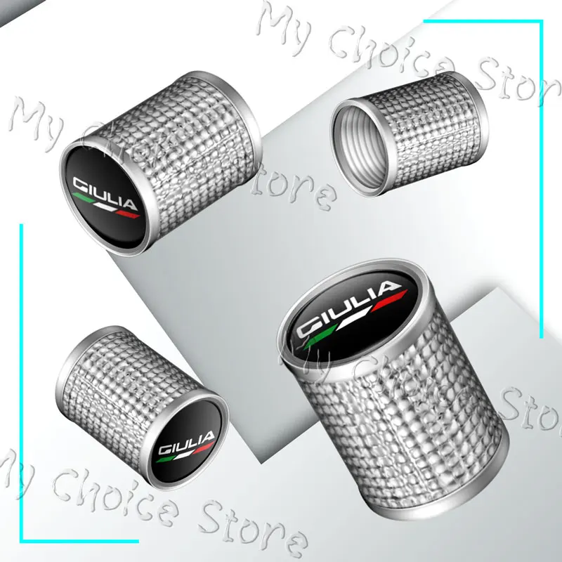Premium Set of 4 Emblem Wheel Tire Valve Caps - Waterproof and Durable Airdust Covers