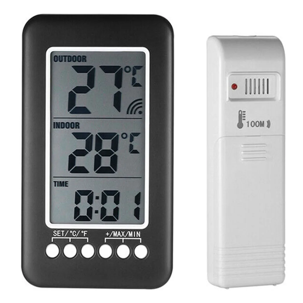 

Настольный термометр 20-90% RH, цифровой настенный комнатный термометр для сада с ЖК-дисплеем, наружные часы-20 ~ 70 ℃