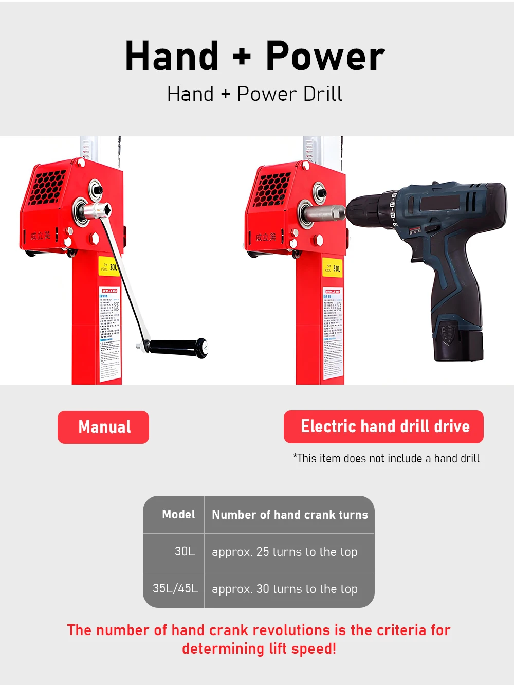 Hand-cranked Gypsum Board Lifter Lifting Mobile Stand Holder Small Ceiling Hole