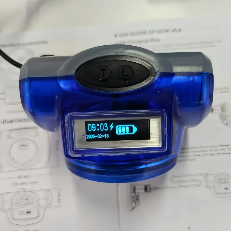 신형 Kl6 광산 램프 헤드라이트 고품질 IP68 방수 7000mAh 2 * 1865 리튬 배터리 조명 헤드램프 라이트 LED