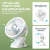 8000mAh Camping Fan Rechargeable Desktop Portable Air Circulator Wireless Ceiling Electric Fan With LED Light Clip-on Home Fan 2