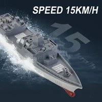 Mini 2.4G Remote-controlled Boat Electric Military Aviation Model High-speed Remote-controlled Destroyer Toy Boat 2