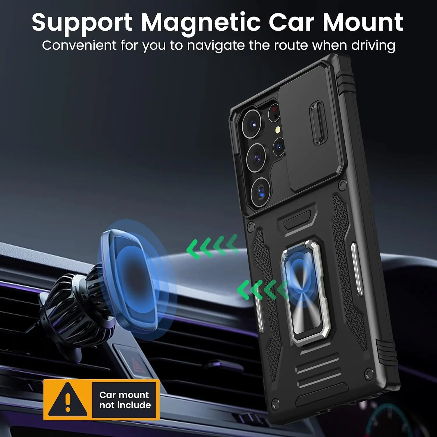 Slide Camera Full-Body Shockproof Rugged Military Grade Phone Case