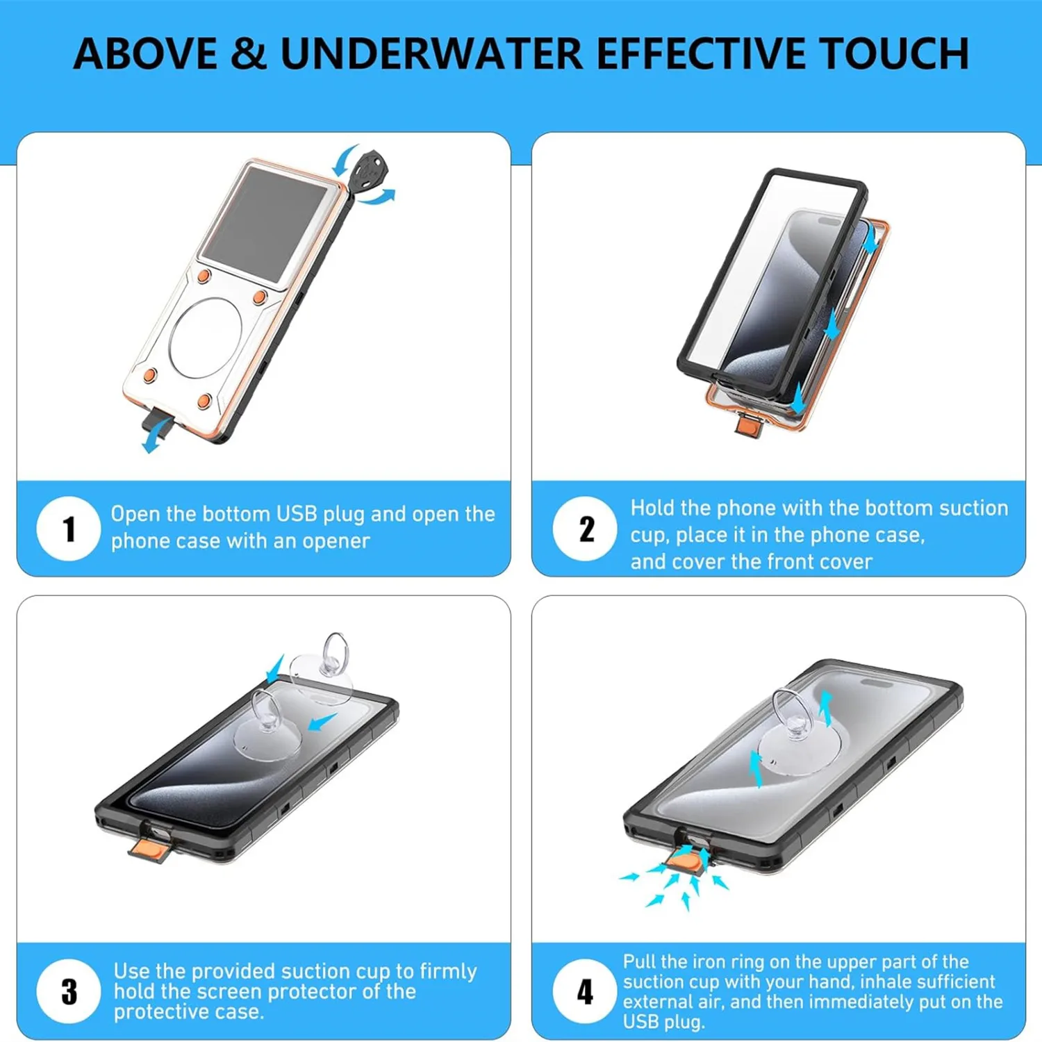 Universal IP68 Waterproof Diving Phone Case – Premium Underwater Protection Box