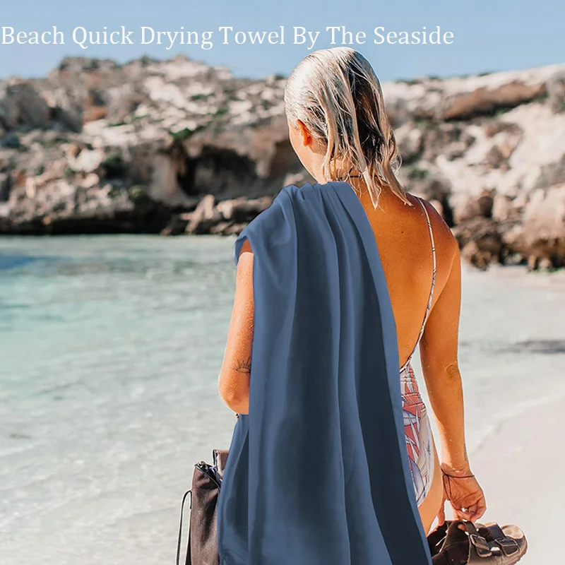 1 pcs portable towel, quick drying towel, Microfiber towel running, fitness, yoga, camping, beach Wipe sweat sports towel 5