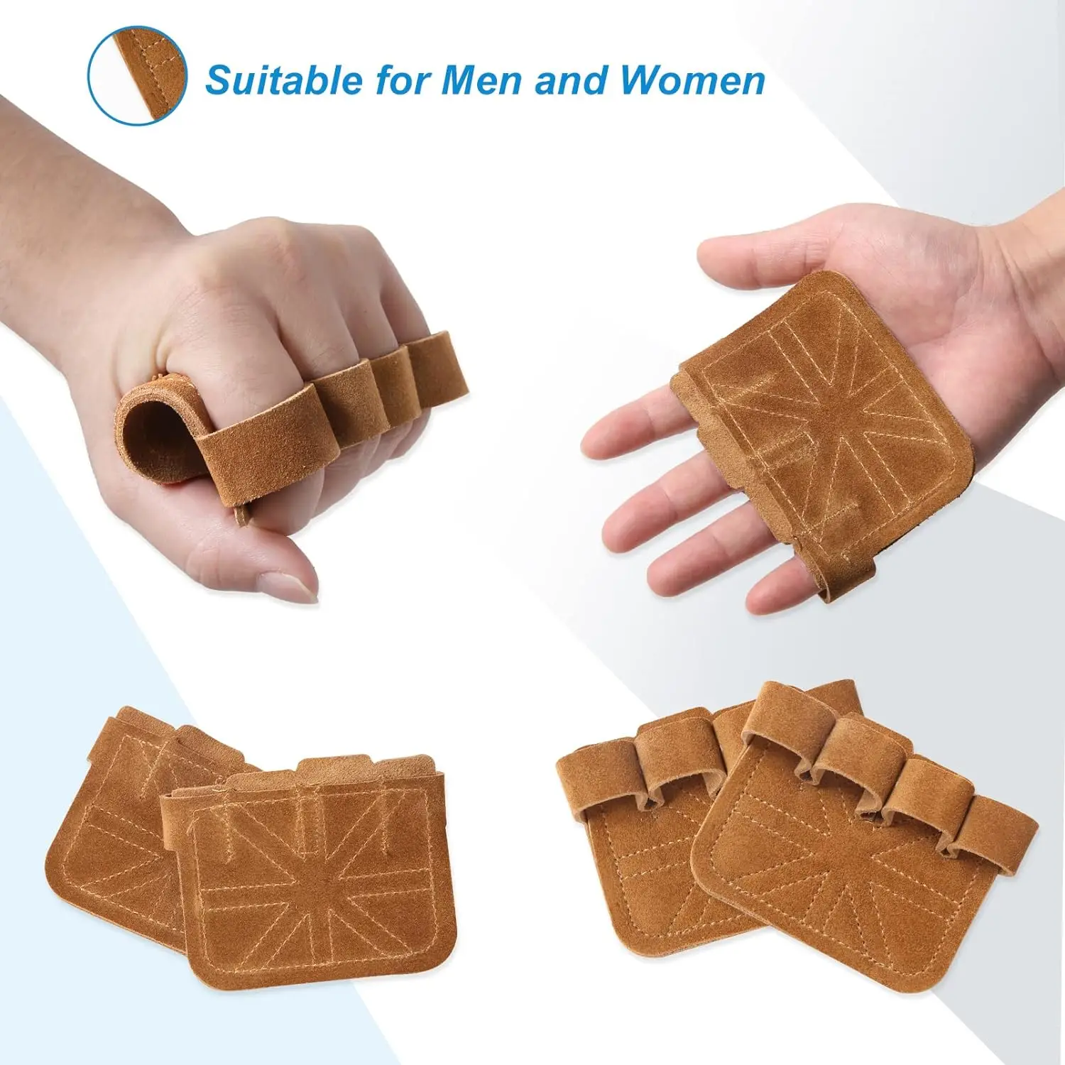 Weightlifting Gloves Cowhide Gym Gloves Grips Anti-Skid Weight Power Belt Lifting Pads Deadlift Belt Workout Crossfit Fitness Gloves Palm Protection