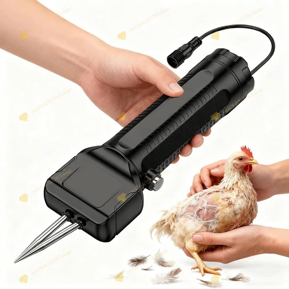 Poultry Electric Hair Removal Machine, Handheld Chicken Duck Goose Plucker, Hous