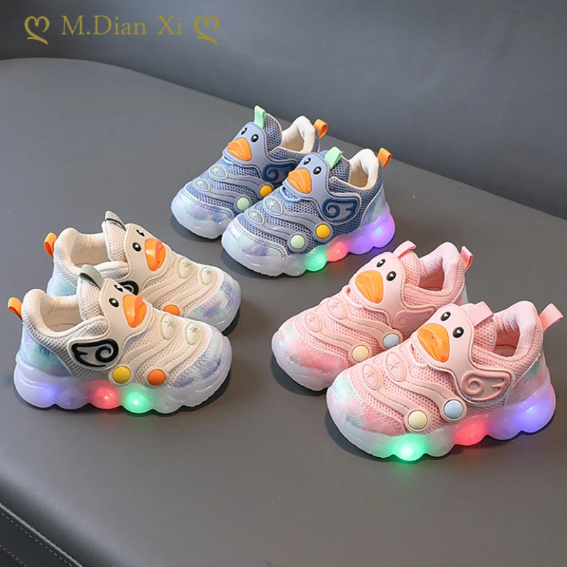 Baby Led Shoes For Kids Luminous Sneakers Breathable Toddler Shoes For