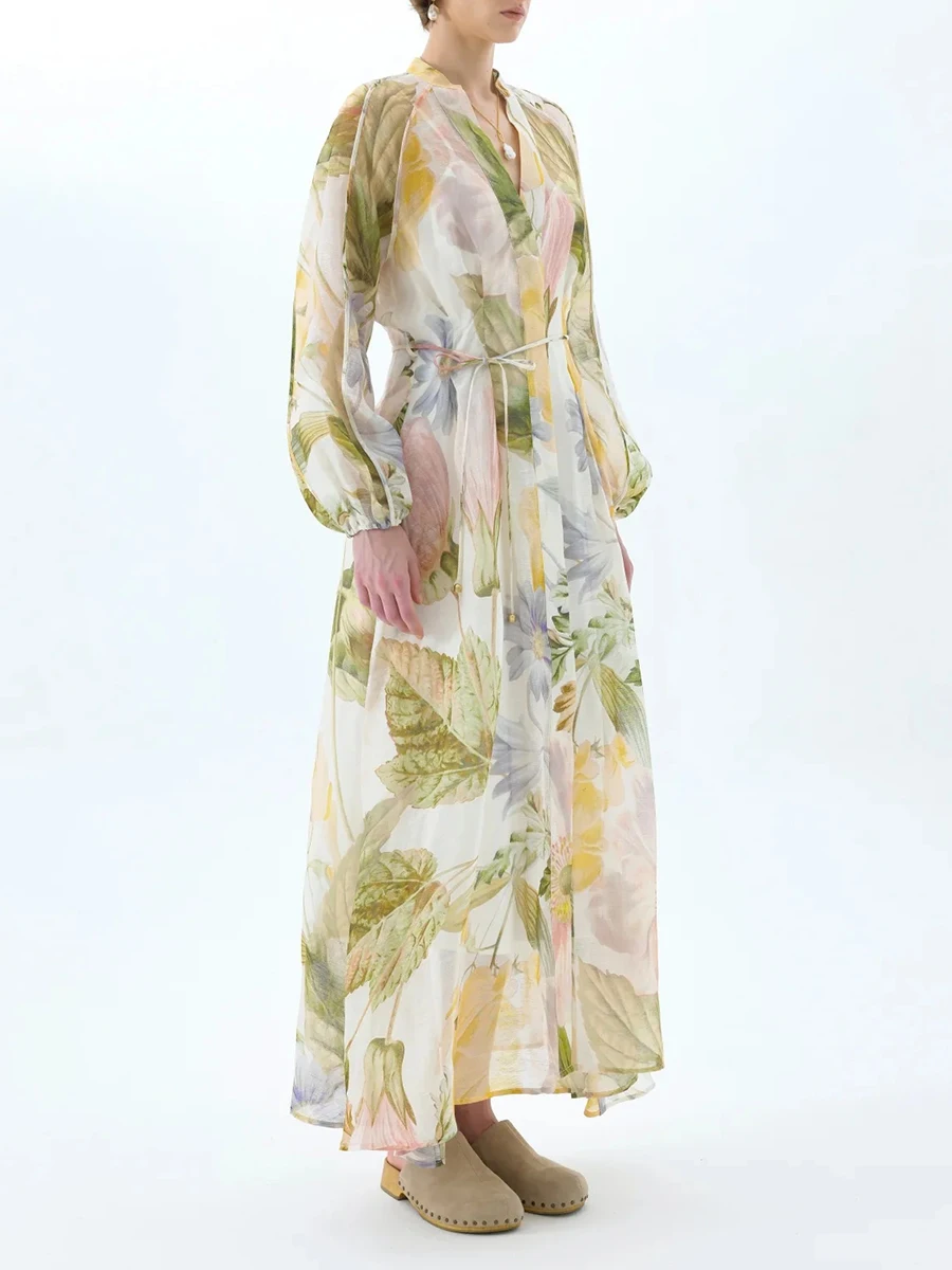 knee length dresses for ladies Belle Flower Patchwork Dress  Women's Floral Lace Long Maxi Dress, Backless Flowy Summer Outfit, L by Nordic Peace