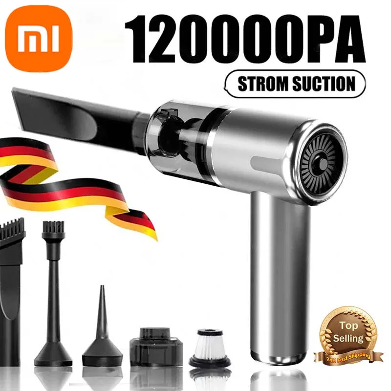 

Автомобильный пылесос Xiaomi 120000pa, мощная Очистительная Машина для бытовой техники, беспроводной портативный мини-пылесос для очистки