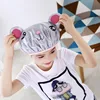 New Cute Baby Bath Shower Cap Adjustable Kids Double-Layer Girl Boy Ear Protection Shampoo Cap Children Hair Wash Hat Head Cover 4