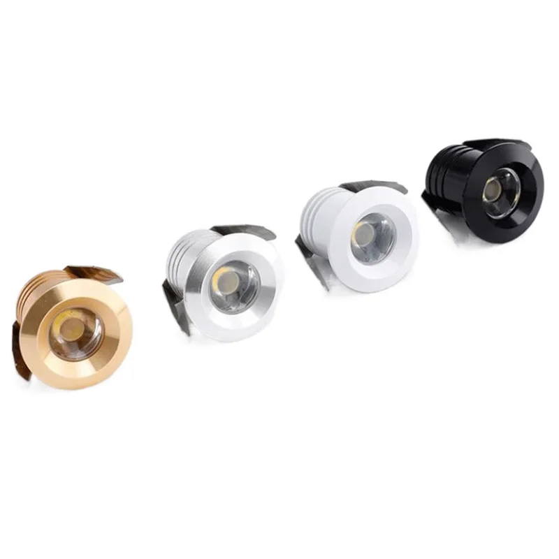 조광 가능한 LED 매립형 캐비닛 미니 스포트라이트, 다운라이트, 12V 쥬얼리 쇼, LED 드라이버 포함, 4000K 천장 조명 램프, 110V, 220V
