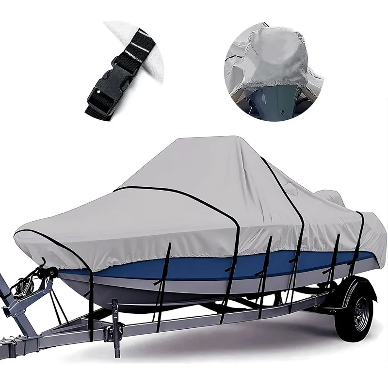 210DYacht Speedboat Boat Cover Fishing Boat Lure Cover Inflatable Rubber Dinghy Assault Protective