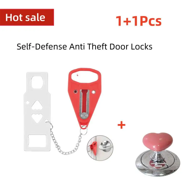 Portable Door Lock Self-Defense Anti Theft Door Locks Safety Latch Door Stopper Security Hotel Apartment Travel Home Door Locks