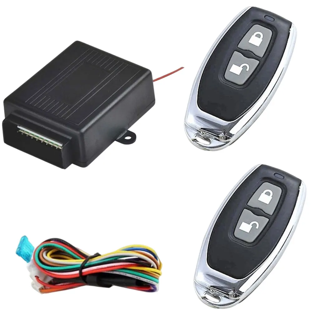 12V Car Remote Central Lock 2 Button Remote Control Car Central Locking System Trunk Release Universal car door lock kit car remote central kit car remote door lock kit