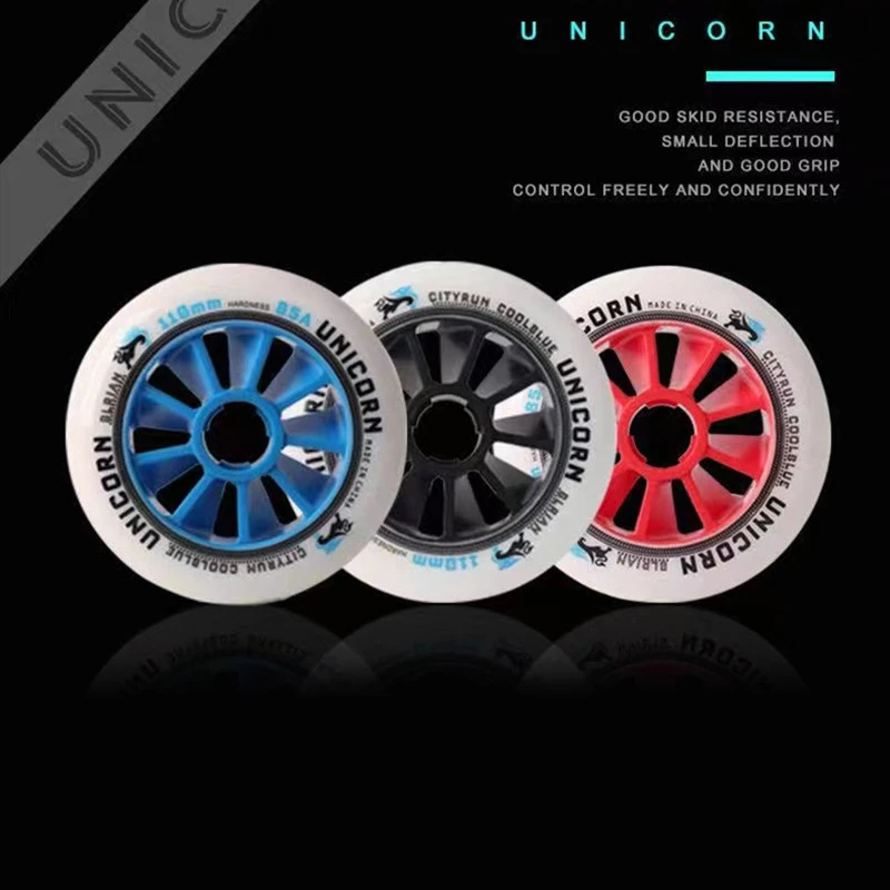 

Original UNICORN Speed Skate Wheels 90 100 110mm 125mm 85A High Elastic Inline Skate Tires Marathon Roller Skates Patines Wheels